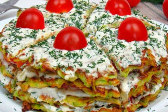 Вкусная закуска из кабачков. Простой рецепт закусочного торта из кабачков